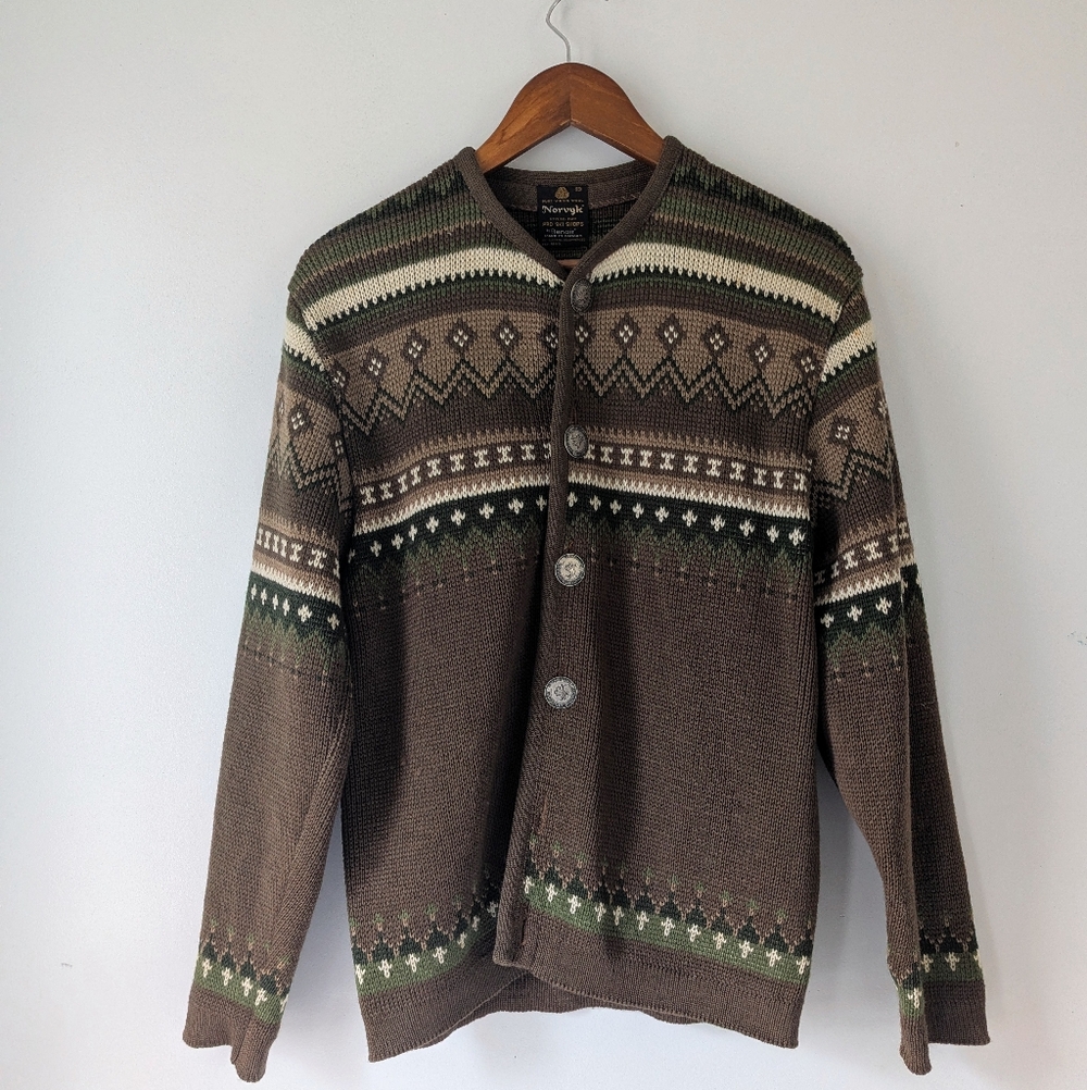 Vintage Norvyk Wool Cardigan